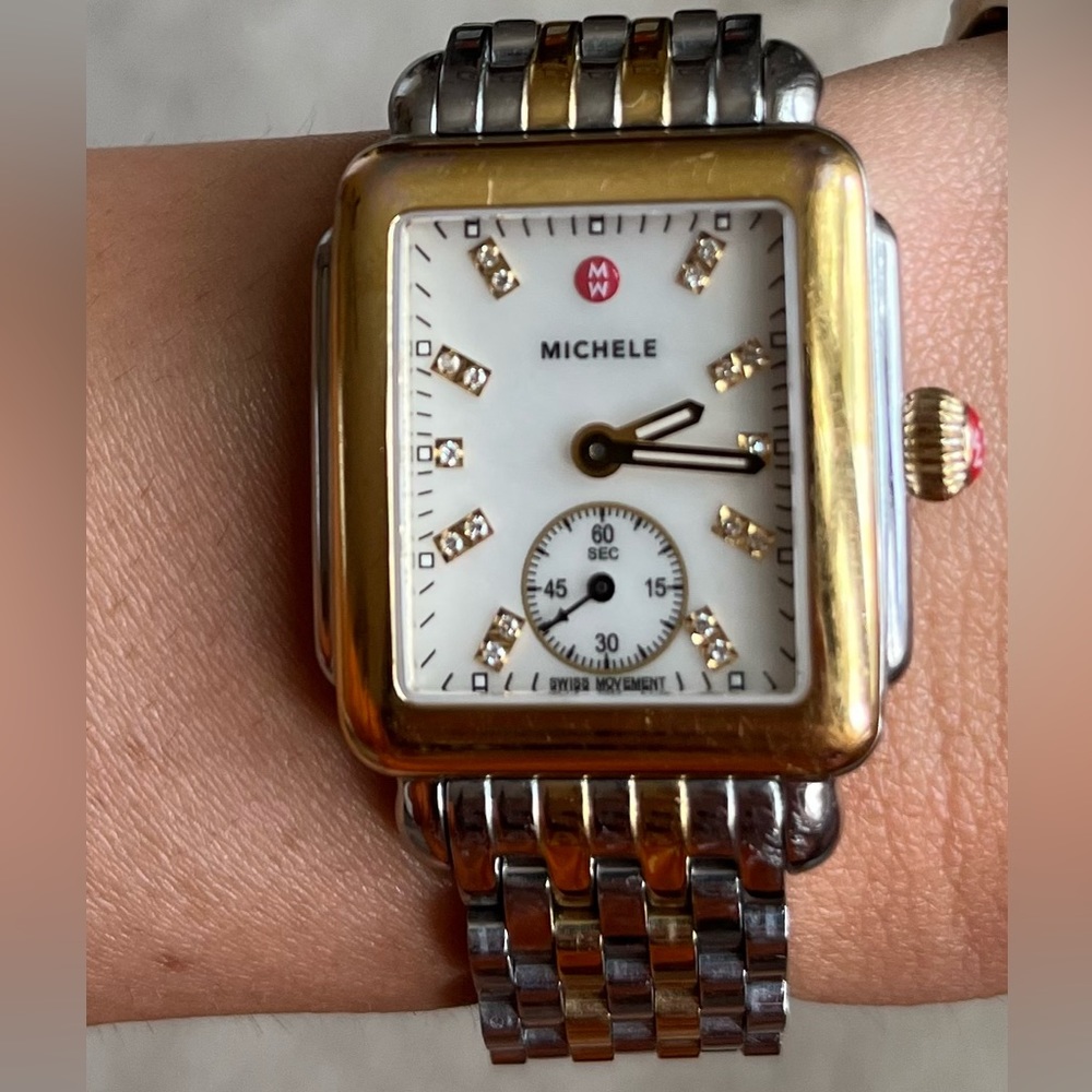 Deco 16 Diamond Dial Two-Tone Watch